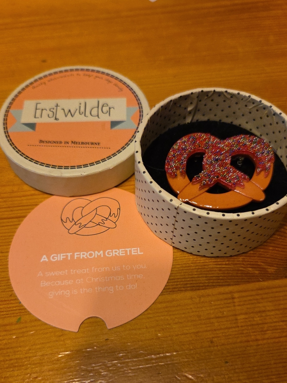 Erstwilder Gift from Gretel Brooch